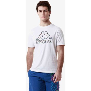 Vêtements Homme T-shirts manches courtes Kappa T-shirt Logo Fario Blanc