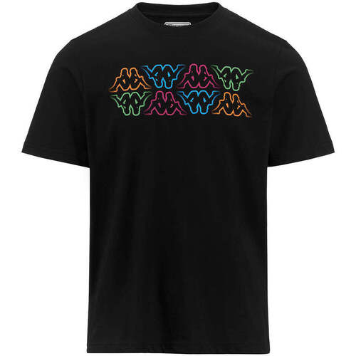 Vêtements Homme T-shirts manches courtes Kappa T-shirt Logo Fuiamo Noir