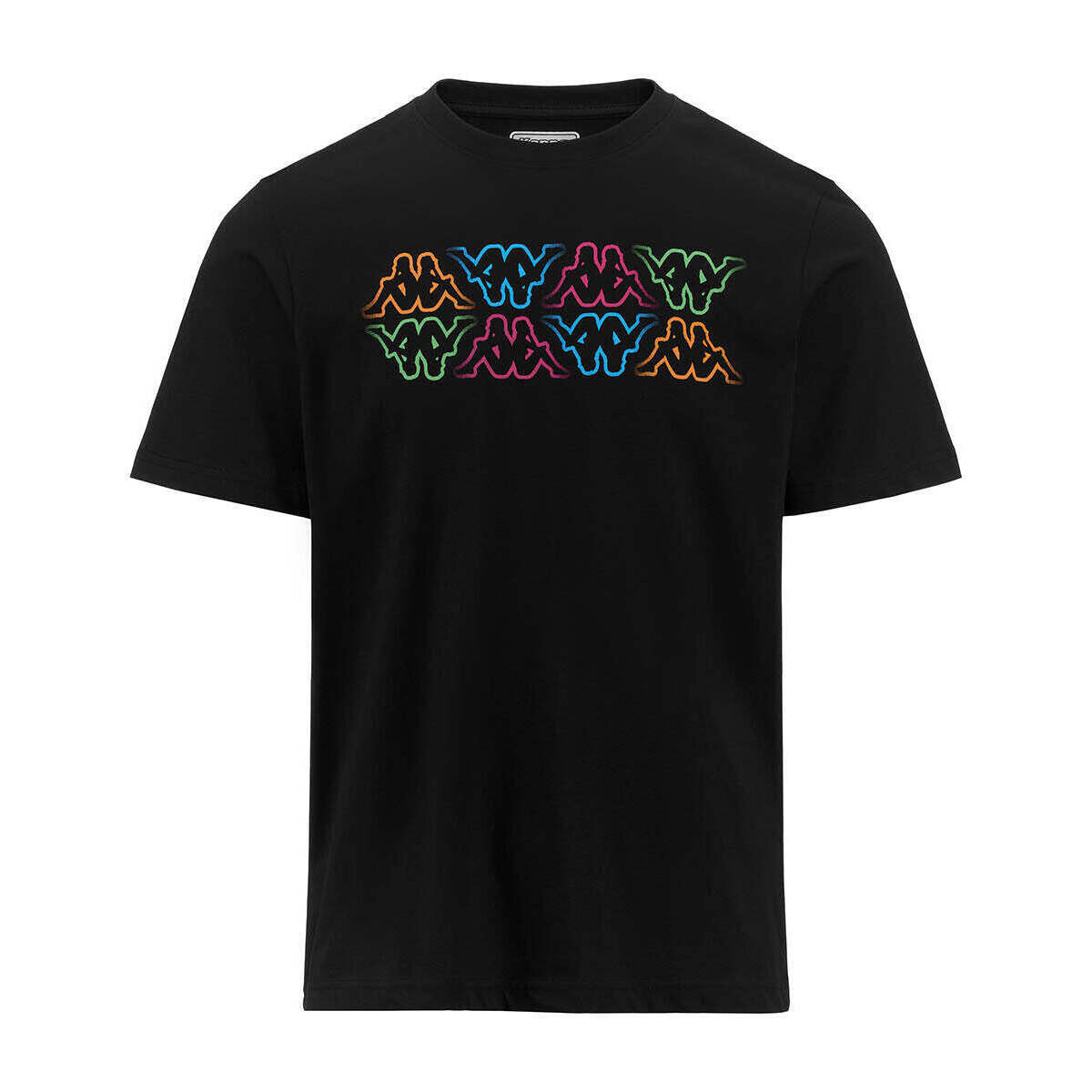Vêtements Homme T-shirts manches courtes Kappa T-shirt Logo Fuiamo Noir