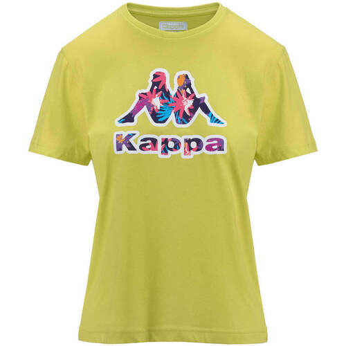 Vêtements Femme T-shirts manches courtes Kappa La Fiancee Du Me Vert