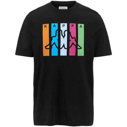 Vêtements Homme T-shirts manches courtes Kappa T-shirt Logo Funior Noir
