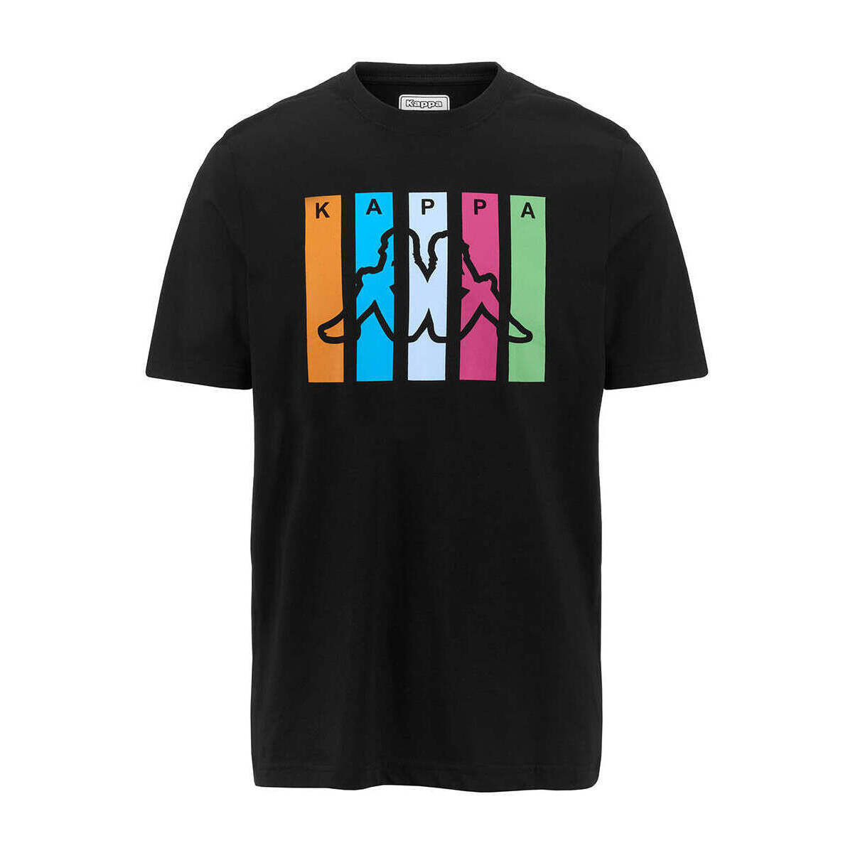 Vêtements Homme T-shirts manches courtes Kappa T-shirt Logo Funior Noir