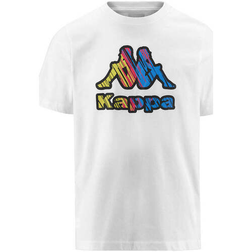 Vêtements Homme T-shirts manches courtes Kappa T-shirt Logo Frillo Blanc