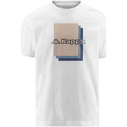 Vêtements Homme T-shirts manches courtes Kappa T-shirt Logo Fuoviom Blanc