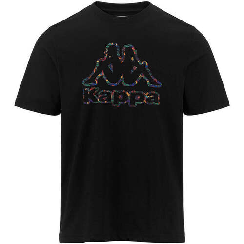 Vêtements Homme T-shirts manches courtes Kappa T-shirt Logo Fario Noir