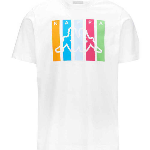 Vêtements Homme T-shirts manches courtes Kappa T-shirt Logo Funior Blanc