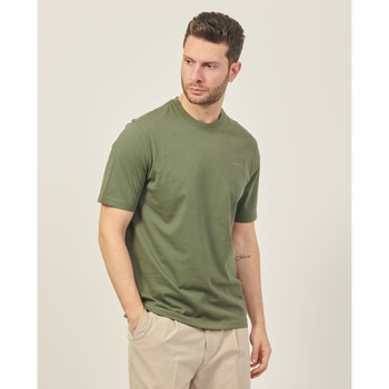 Vêtements Homme Toujours à carreaux Bugatti T-shirt homme  en coton avec logo Vert