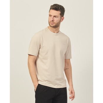 Vêtements Homme T-shirts & Polos Bugatti T-shirt homme  en coton avec logo Beige