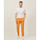 Vêtements Homme Pantalons Sette/Mezzo Pantalon en lin SetteMezzo avec cordon de serrage et plis Orange