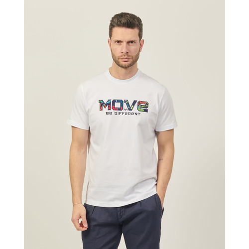 Vêtements Homme T-shirts & Polos Möve T-shirt à col rond  en coton avec logo Blanc
