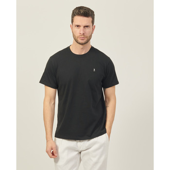 Vêtements Homme T-shirts & Polos Refrigue T-shirt à col rond  en coton avec logo Noir
