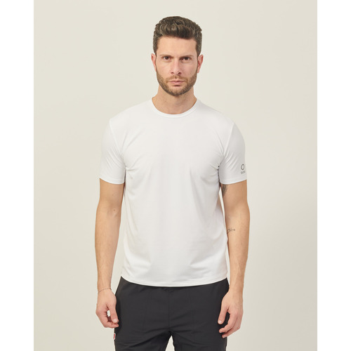 Vêtements Homme T-shirts & Polos Suns T-shirt homme  en tissu stretch Blanc