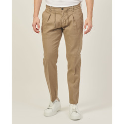 Vêtements Homme Pantalons Sette/Mezzo Pantalon en lin SetteMezzo avec cordon de serrage et plis Marron