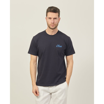 Vêtements Homme T-shirts & Polos Möve T-shirt basique en coton  avec logo sur la poitrine Bleu