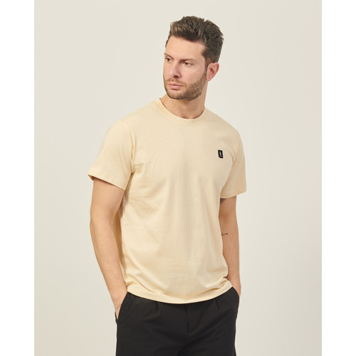Vêtements Homme Walk & Fly Refrigue T-shirt à col rond  en coton avec logo Beige