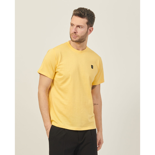 Vêtements Homme T-shirts & Polos Refrigue T-shirt à col rond  en coton avec logo Jaune