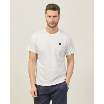 Vêtements Homme Walk & Fly Refrigue T-shirt à col rond  en coton avec logo Blanc