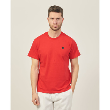 Vêtements Homme Walk & Fly Refrigue T-shirt à col rond  en coton avec logo Rouge