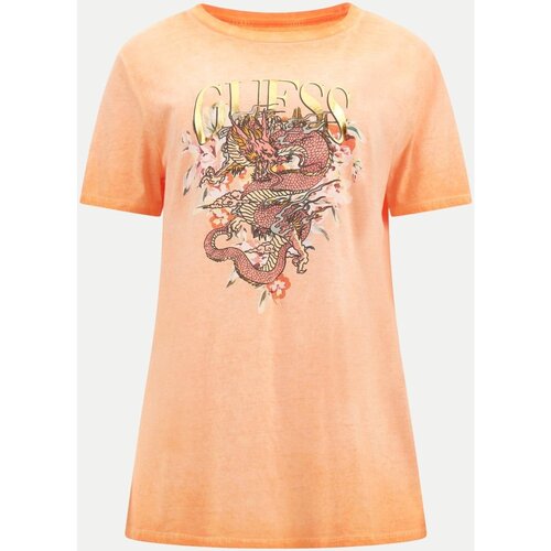 Vêtements Femme T-shirts & Polos Guess W4GI50 K9SN1 Orange