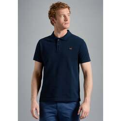 Vêtements Homme T-shirts & Polos Paul & Shark Polo  marine en coton bio Bleu