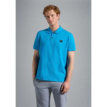 Vêtements Homme T-shirts & Polos Lyle & Scott Polo Lyle & Scott bleu en coton bio Bleu