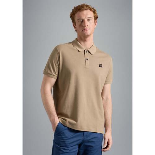 Vêtements Homme T-shirts & Polos Lyle & Scott Polo Lyle & Scott beige en coton bio Beige