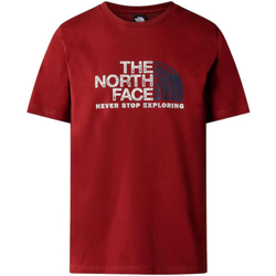 Vêtements Homme T-shirts manches courtes The North Face NF0A87NW Rouge