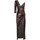 Vêtements Femme Robes No Secrets robe longue élégant bronze Marron