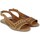 Chaussures Femme Sandales et Nu-pieds Aplauso SANDALIAS PLANAS DE PIEL TOP 3 SR24498 CUERO Marron