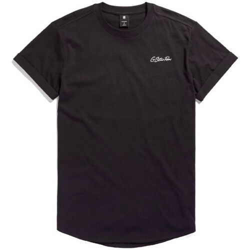 Vêtements Homme T-shirts & Polos G-Star Raw T-shirt noir avec cils arrire Gr Noir