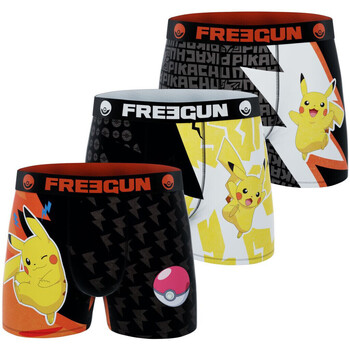 Sous-vêtements Garçon Boxers Freegun Lot de 3 boxers enfant Pokémon Noir