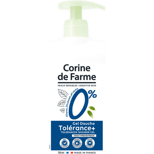 Beauté Soins corps & bain Corine De Farme Gel douche tolérance+ 0% peaux sensibles Autres