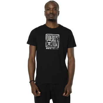 Vêtements Homme Walk & Fly Capslab T-shirt en coton homme regular fit avec print One Piece Logo Noir