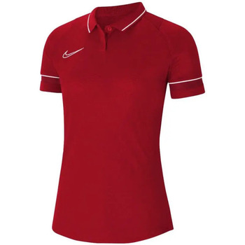 Vêtements Femme T-shirts & Polos Nike standard POLO  DRI FIT ACADEMY RED Rouge