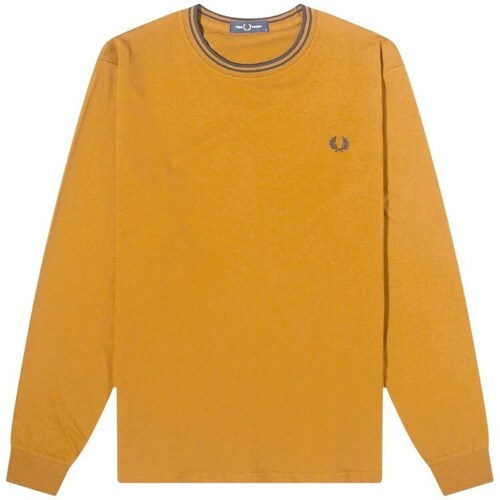 Vêtements Homme T-shirts manches longues Fred Perry  Jaune