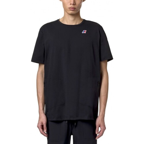 Vêtements Homme T-shirts & Polos K-Way Seril Travel T-Shirt Noir Pur Noir