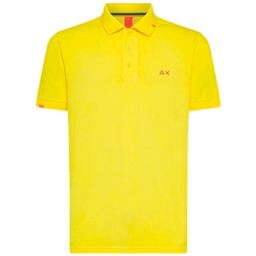 Vêtements Homme Sélectionnez votre pays Sun68 Polo jaune teint spcial Jaune