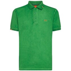 Vêtements Homme T-shirts & Polos Sun68 Polo vert teint spcial Vert