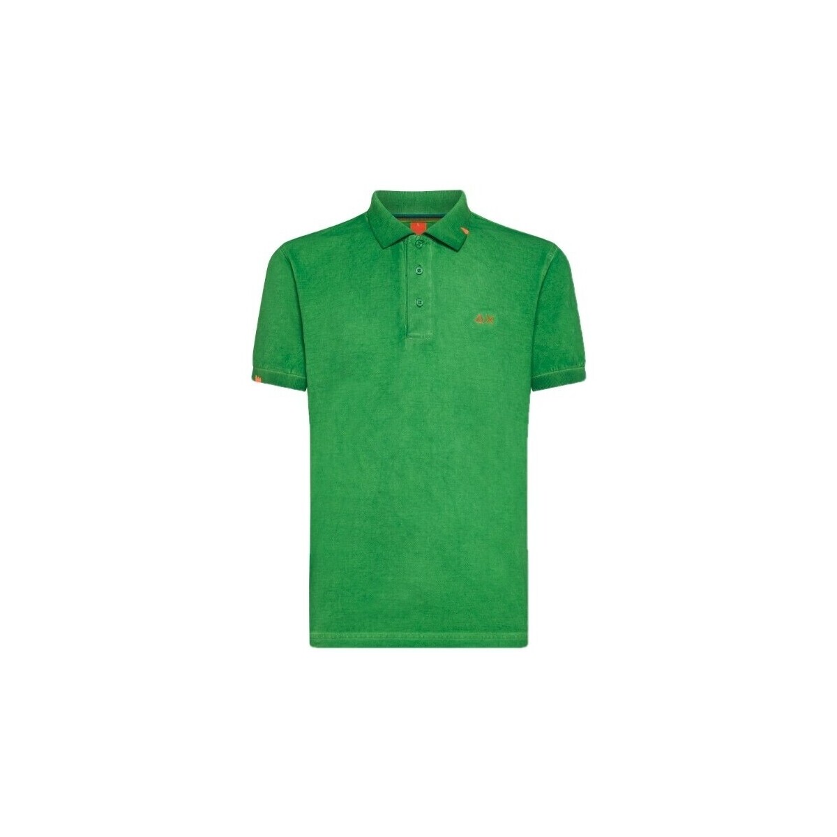 Vêtements Homme T-shirts & Polos Sun68 Polo vert teint spcial Vert