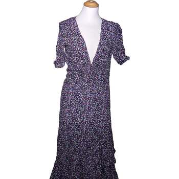 robe stradivarius  robe longue  38 - t2 - m violet 
