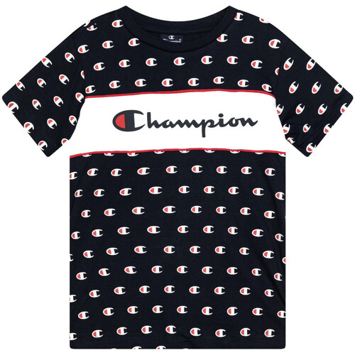 Vêtements Garçon T-shirts manches courtes Champion 306761 Bleu