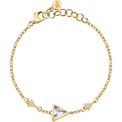 Montres & Bijoux Femme Bracelets Morellato Bracelet en acier et cristal Doré