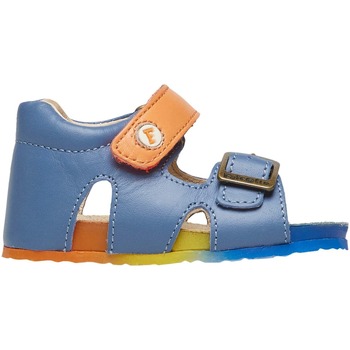 Chaussures Sandales Ouvertes En Tissue Falcotto Sandales en cuir de veau ciré BEA Bleu