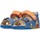 Chaussures Sandales et Nu-pieds Falcotto Sandales en cuir de veau ciré BEA Bleu