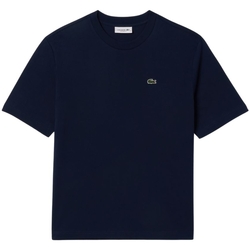 Vêtements Femme T-shirts & Polos Lacoste T shirt femme  Ref 62386 166 Marine Bleu