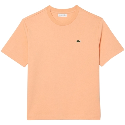 Vêtements Femme Polos manches courtes Lacoste T shirt femme  Ref 62386 IXY Orange clair Orange