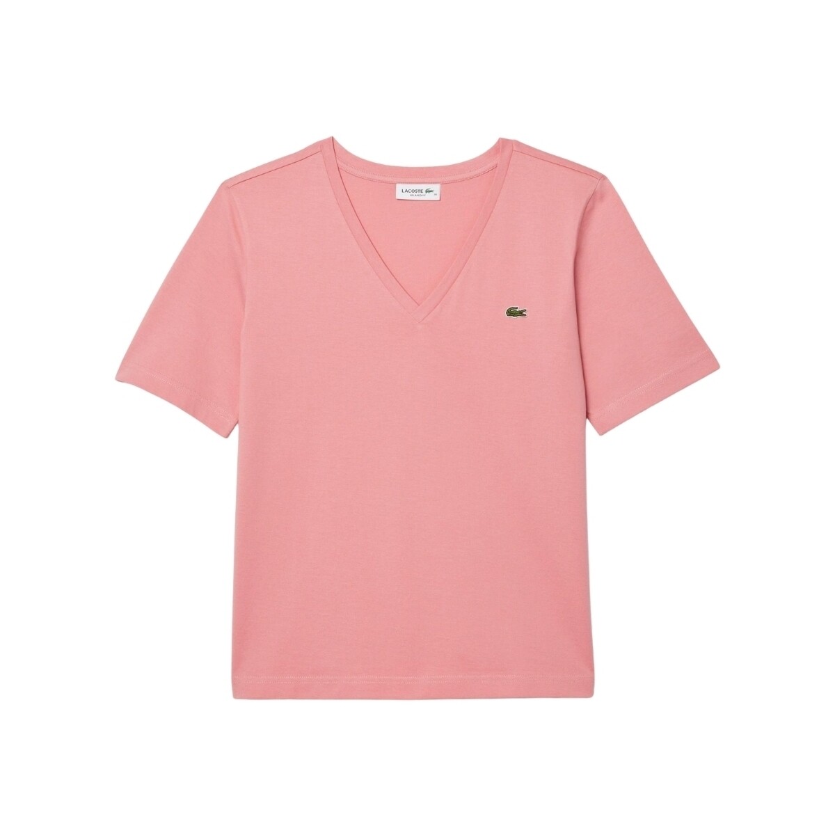 Vêtements Femme T-shirts & Polos Lacoste T shirt femme  Ref 62397 QDS Rose Rose