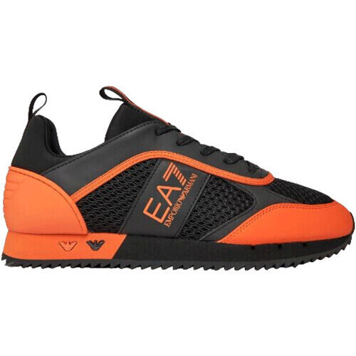 Chaussures Homme Baskets mode Emporio Armani EA7 Basket homme EA7 noir et orange X8X027 XK050 T669 - 39 Noir