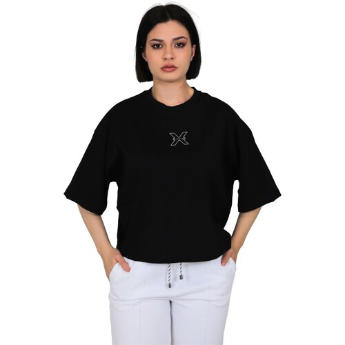 Vêtements Femme T-shirts manches courtes Richmond X UWP24117TS Noir