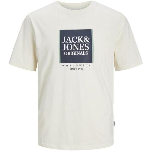 Vêtements Homme T-shirts manches courtes Jack & Jones  Jaune